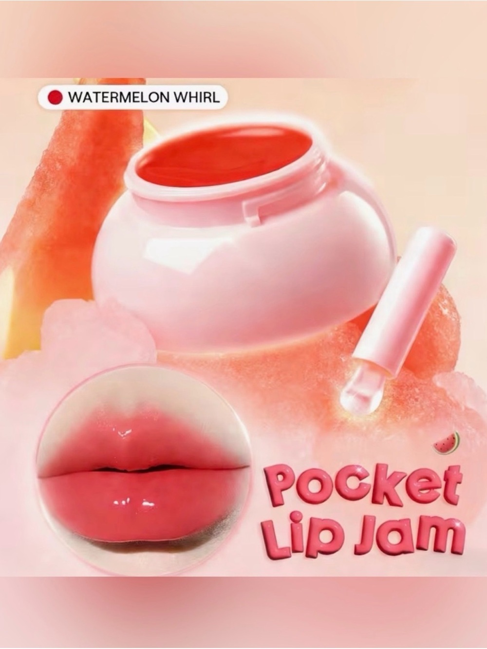 Pagevine Pocket Lip Jam With Applicator-Watermelon Whirl
